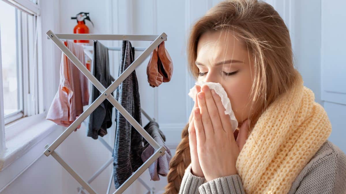 Si vous faites sécher votre linge comme ça vous risquez de tomber malade